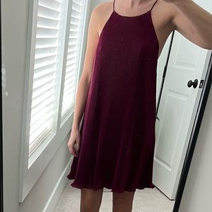Red Wine Mini Dress